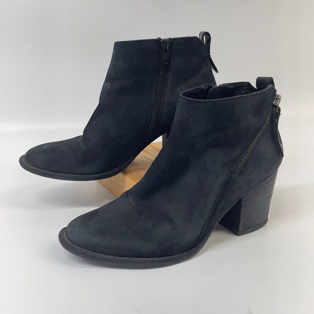 Blondo Nivada Women's Waterproof Ankle Booties Boots Size 8.5 Black Leather